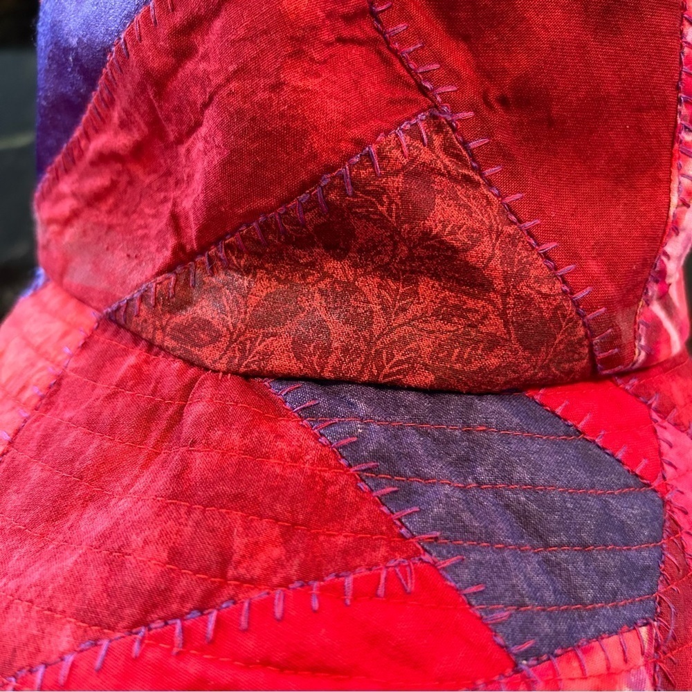 Homemade Quilted Patchwork Bohemian Festival Bucket Hat Size Small - Picture 8 of 13